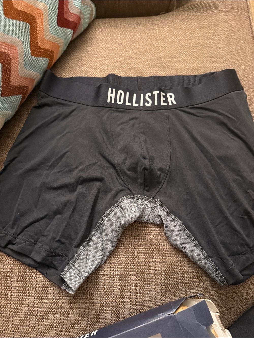 Hollister Men's Black cooling Boxer Briefs -